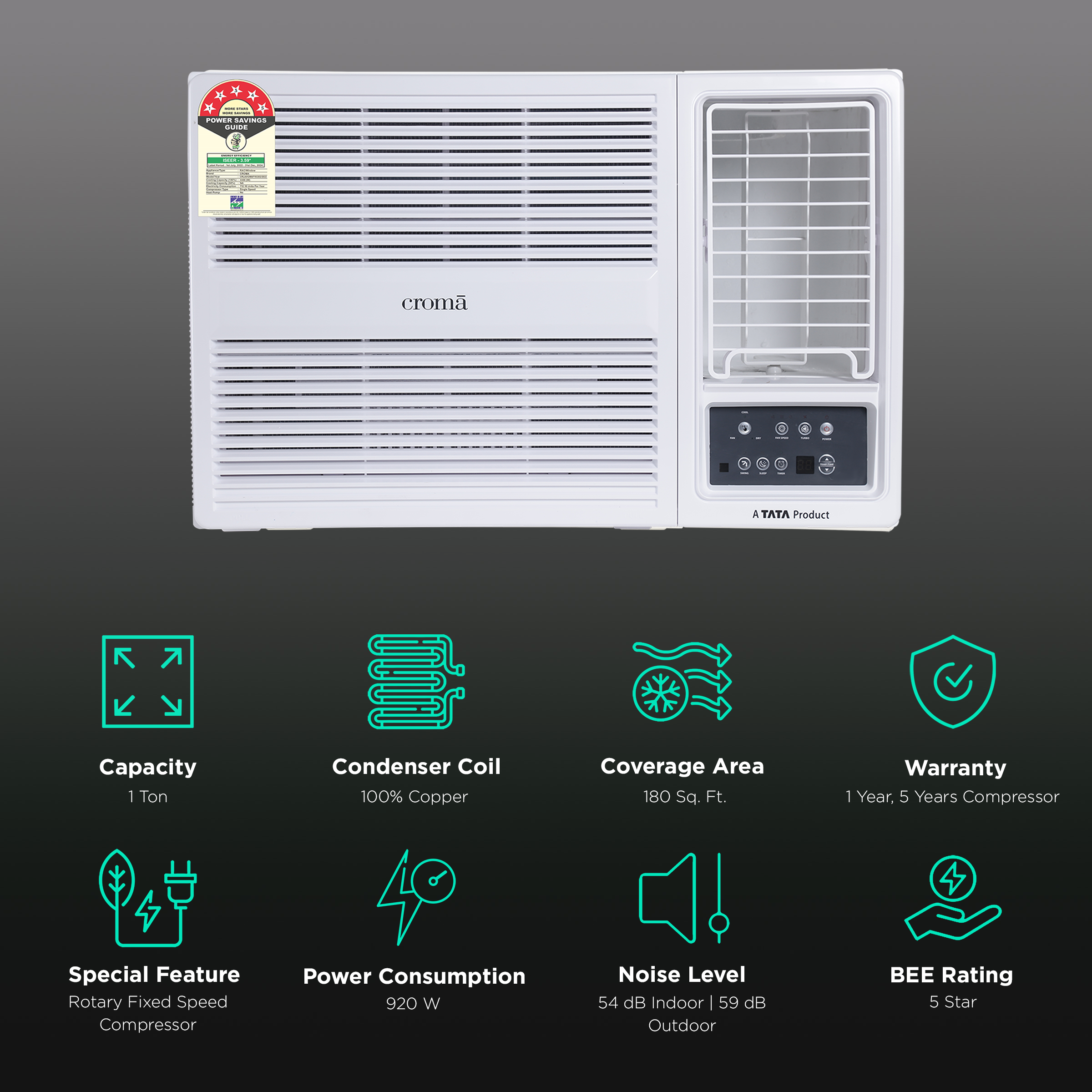 Window ac 1 ton store 5 star price